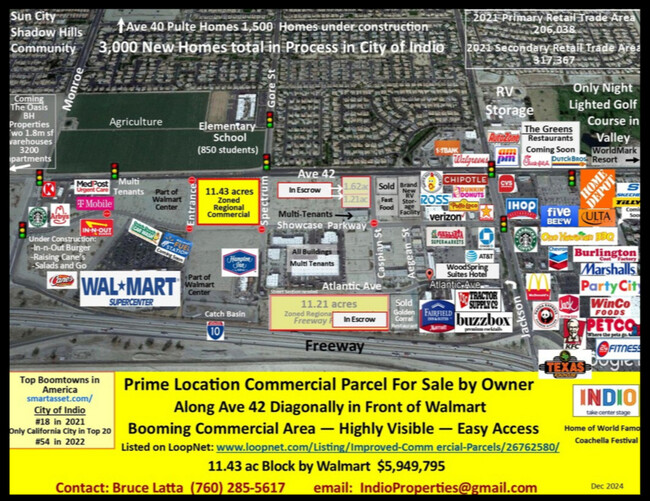 Plus de détails pour Prime Commercial Parcel – Terrain à vendre, Indio, CA