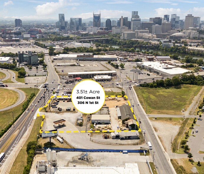 401 Cowan Street, Nashville, TN à vendre - Aérien – Image 3 sur 3
