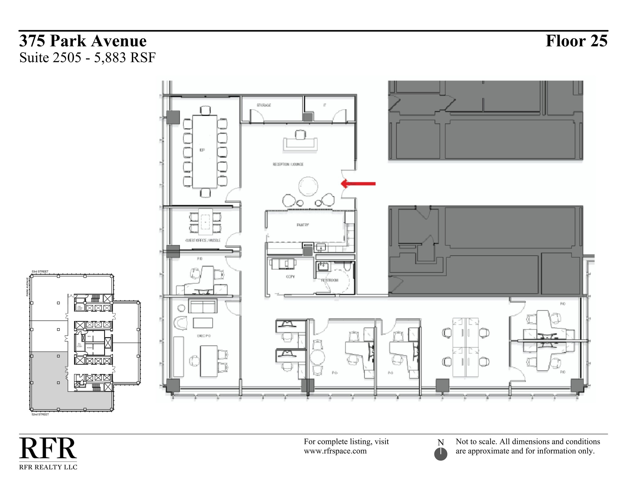 375 Park Ave, New York, NY à louer Plan de site– Image 1 sur 1