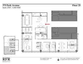 375 Park Ave, New York, NY à louer Plan de site– Image 1 sur 1