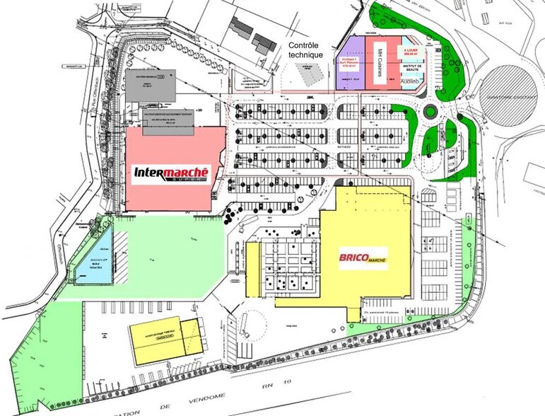 Local commercial dans Vendôme à louer - Plan de site – Image 2 sur 3