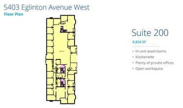 5397 Eglinton Ave W, Toronto, ON à louer Plan d’étage– Image 1 sur 1