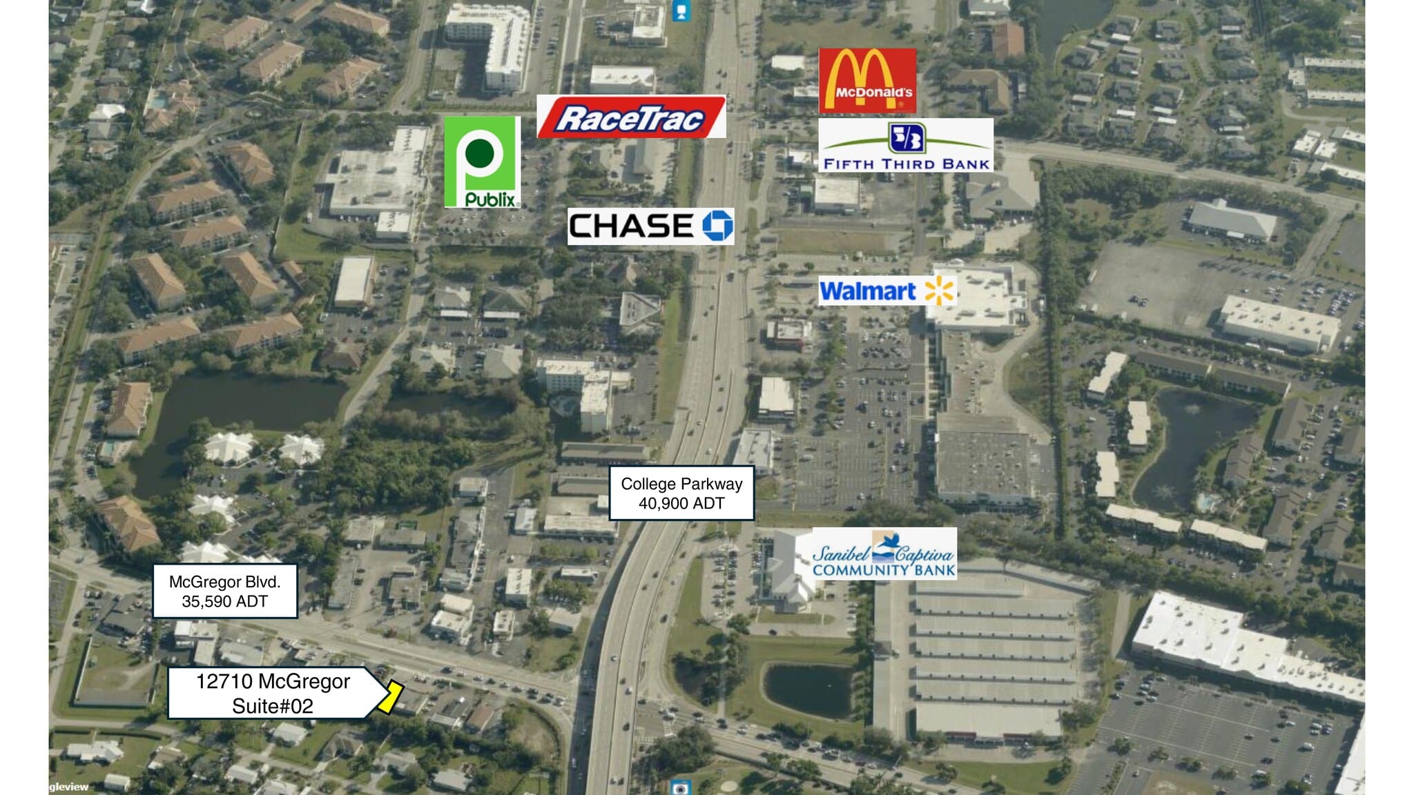 12691-12695 Mcgregor Blvd, Fort Myers, FL à louer Plan de site– Image 1 sur 6