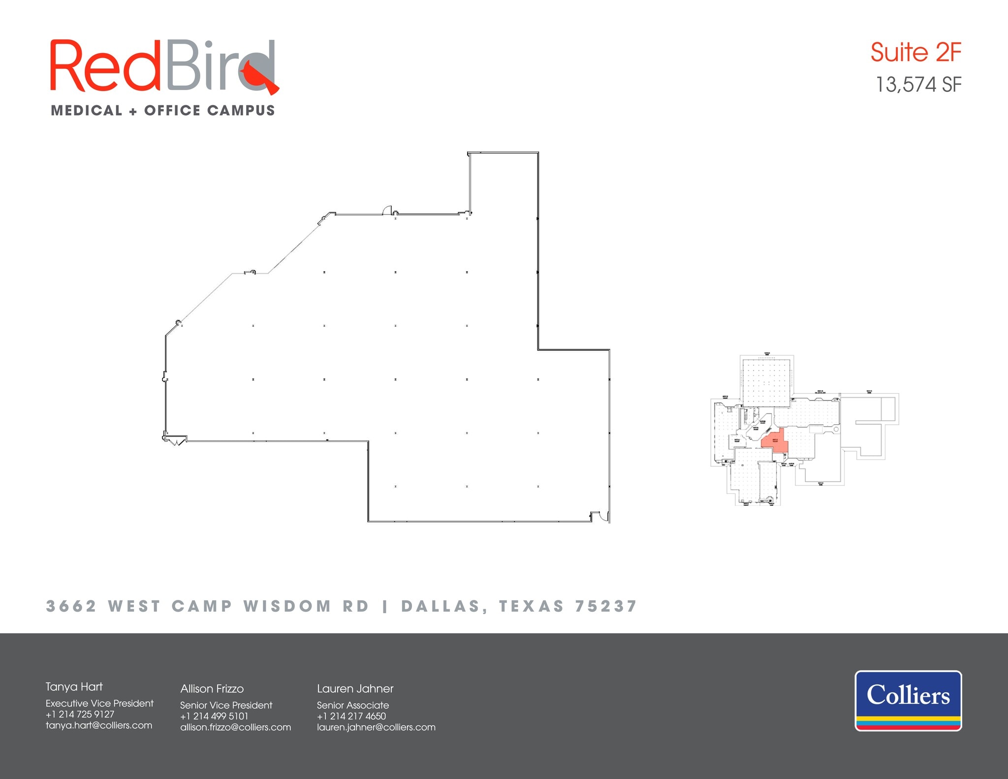 3560 W Camp Wisdom Rd, Dallas, TX à louer Plan de site– Image 1 sur 1