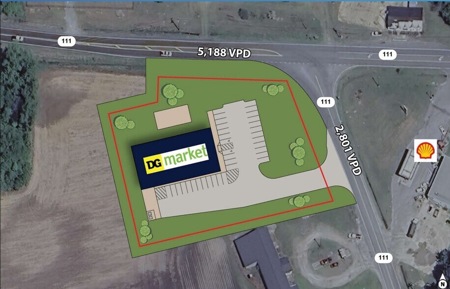 2663 N NC 111 Hwy, Pink Hill, NC à vendre - Plan de site – Image 2 sur 4