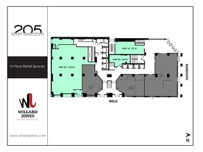 205 W Randolph St, Chicago, IL à louer Plan d’étage– Image 1 sur 1