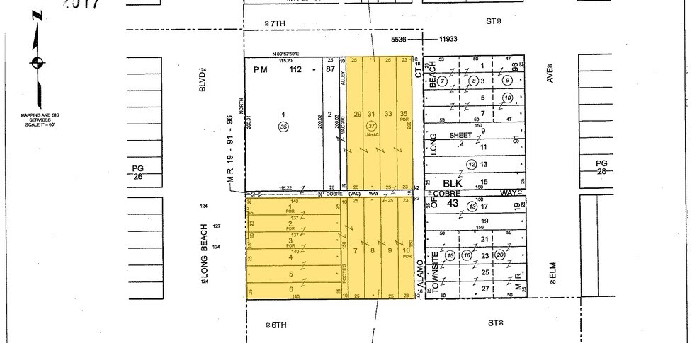 600 Long Beach Blvd, Long Beach, CA à louer - Plan cadastral – Image 2 sur 5