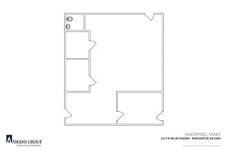 2219-2231 Valley Ave, Winchester, VA à louer Plan d’étage– Image 1 sur 1