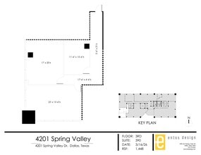 4201 Spring Valley Rd, Dallas, TX à louer Plan de site– Image 2 sur 2