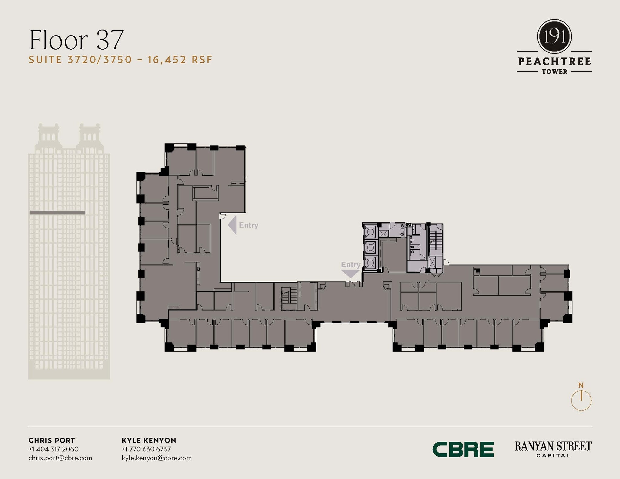 191 peachtree St NE, Atlanta, GA à louer Plan d’étage– Image 1 sur 1