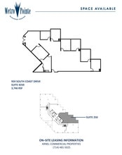 959 S Coast Dr, Costa Mesa, CA à louer Plan d’étage– Image 1 sur 1