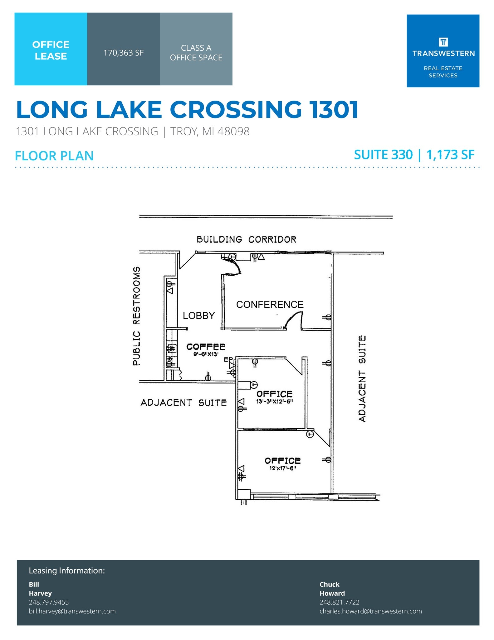 1301 W Long Lake Rd, Troy, MI à louer Plan de site– Image 1 sur 1