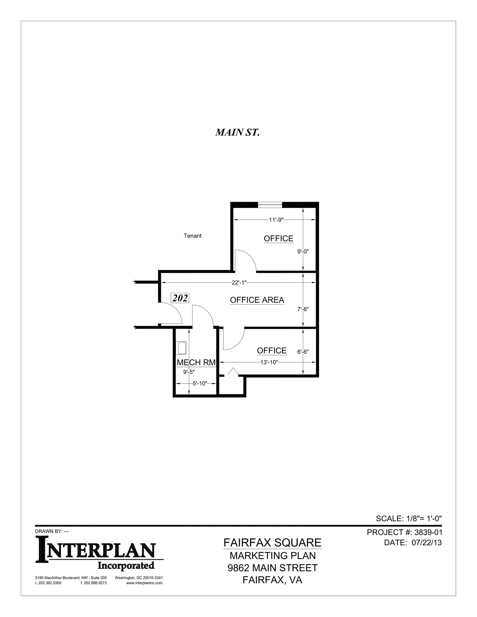 9840 Main St, Fairfax, VA à louer Plan de site– Image 1 sur 6