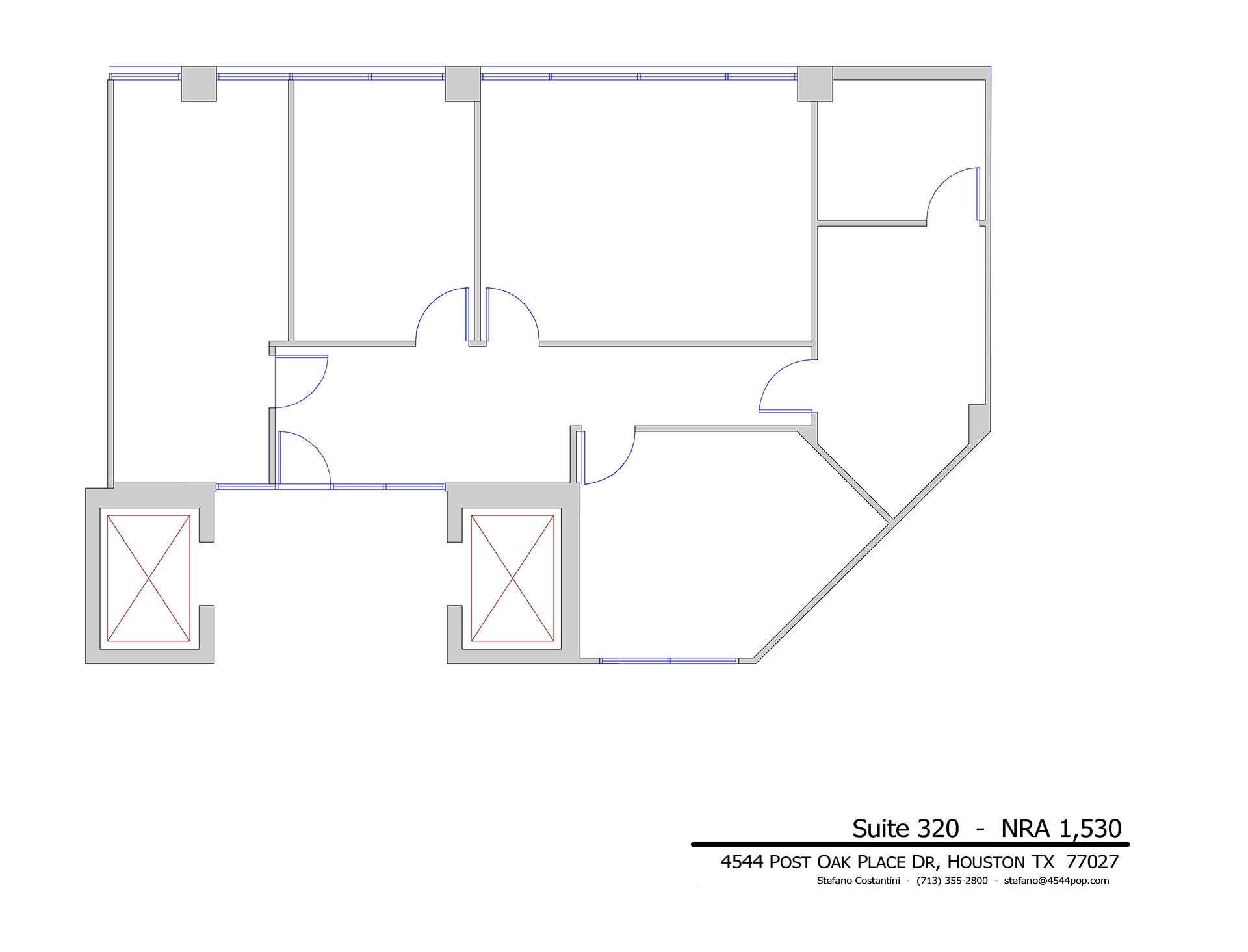 4544 Post Oak Pl, Houston, TX à louer Plan d’étage– Image 1 sur 1