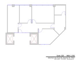 4544 Post Oak Pl, Houston, TX à louer Plan d’étage– Image 1 sur 1