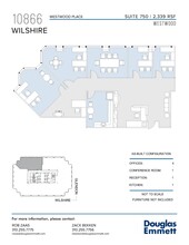 10866 Wilshire Blvd, Los Angeles, CA à louer Plan d’étage– Image 1 sur 1