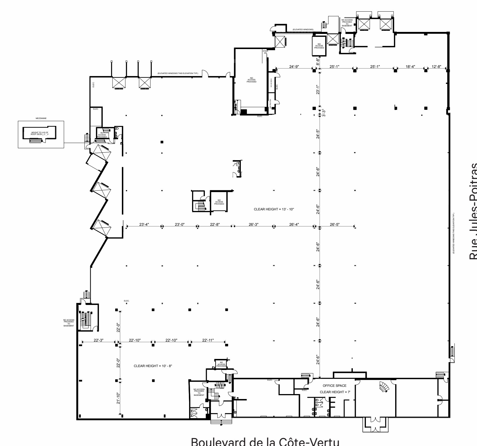 455 Boul de la Côte-Vertu, Montréal, QC à louer Plan d’étage– Image 1 sur 1