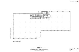 1180 Avenue of the Americas, New York, NY à louer Plan d’étage– Image 1 sur 1