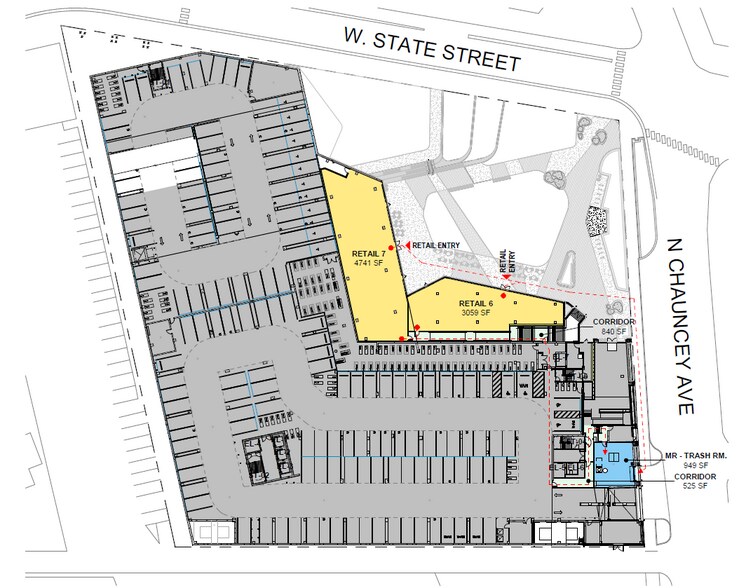 135 S Chauncey Ave, West Lafayette, IN à louer - Plan de site – Image 3 sur 3