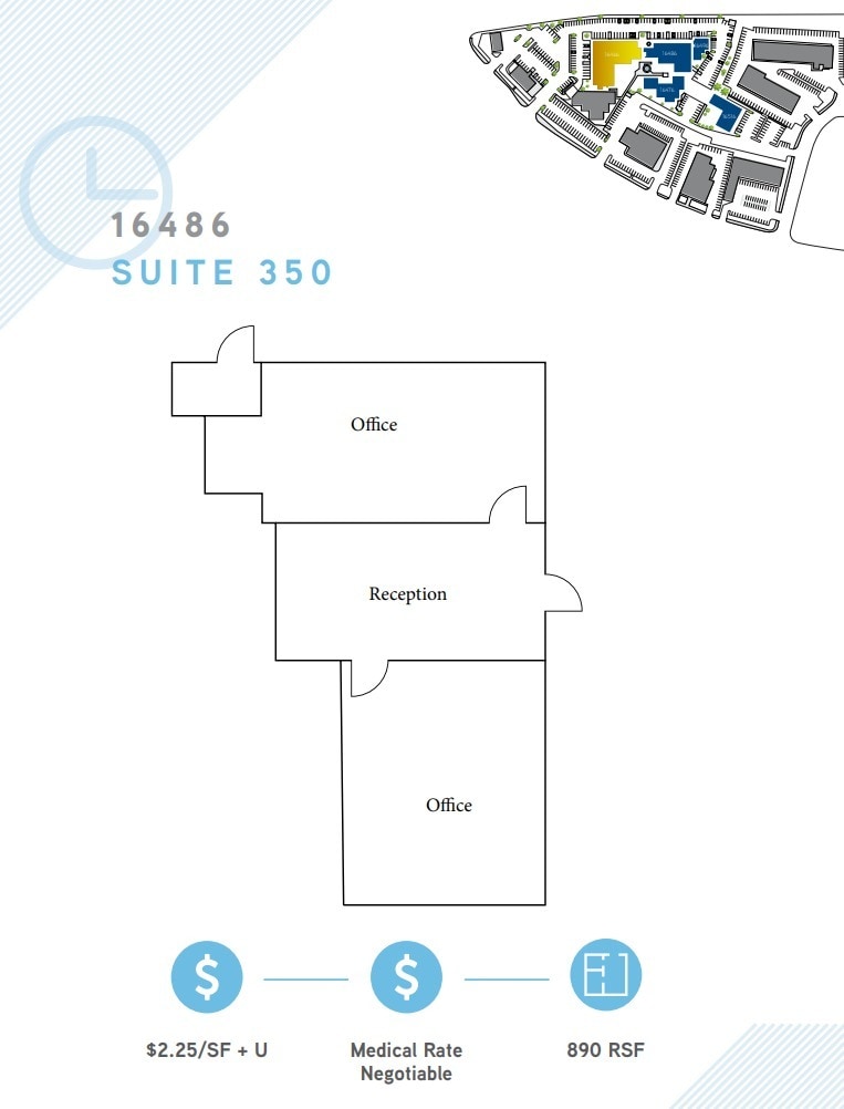 16476 Bernardo Center Dr, San Diego, CA à louer Plan d’étage– Image 1 sur 1