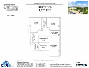 1301 S Bowen Rd, Arlington, TX à louer Plan d’étage– Image 1 sur 1