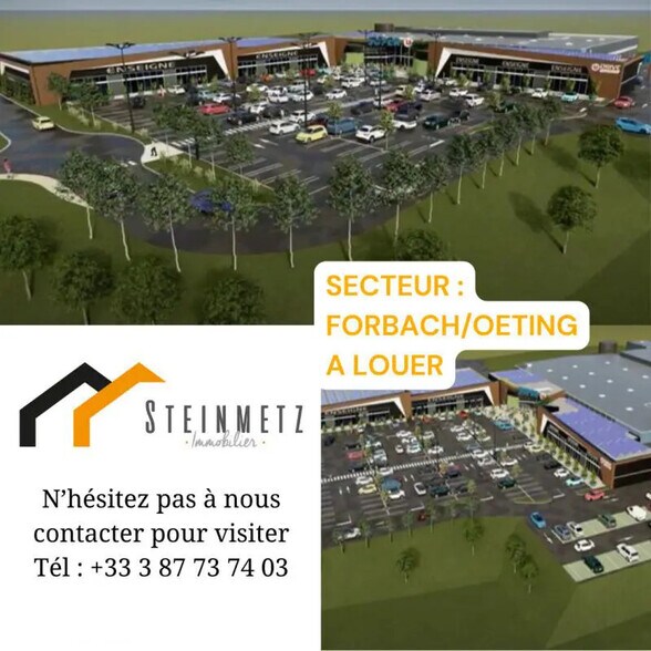 Local commercial dans Oeting à louer - Photo de l’immeuble – Image 1 sur 5