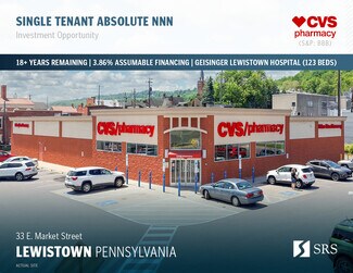 Plus de détails pour 33 E Market St, Lewistown, PA - Local commercial à vendre