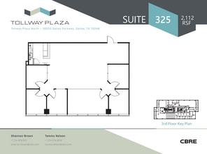 16000 N Dallas Pky, Dallas, TX à louer Plan d’étage– Image 1 sur 1