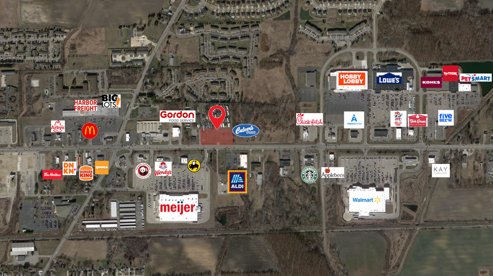 1811 N Telegraph Rd, Monroe, MI à louer - Aérien – Image 3 sur 3