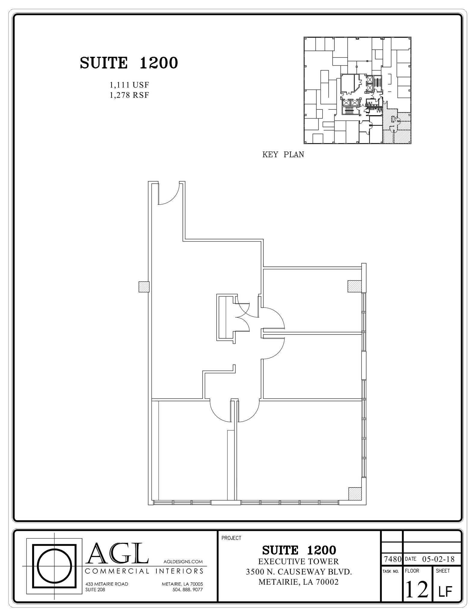 3500 N Causeway Blvd, Metairie, LA à louer Plan de site– Image 1 sur 1