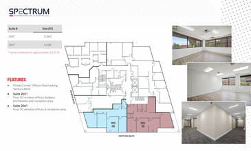 16861 Ventura Blvd, Encino, CA à louer Plan d’étage– Image 2 sur 5