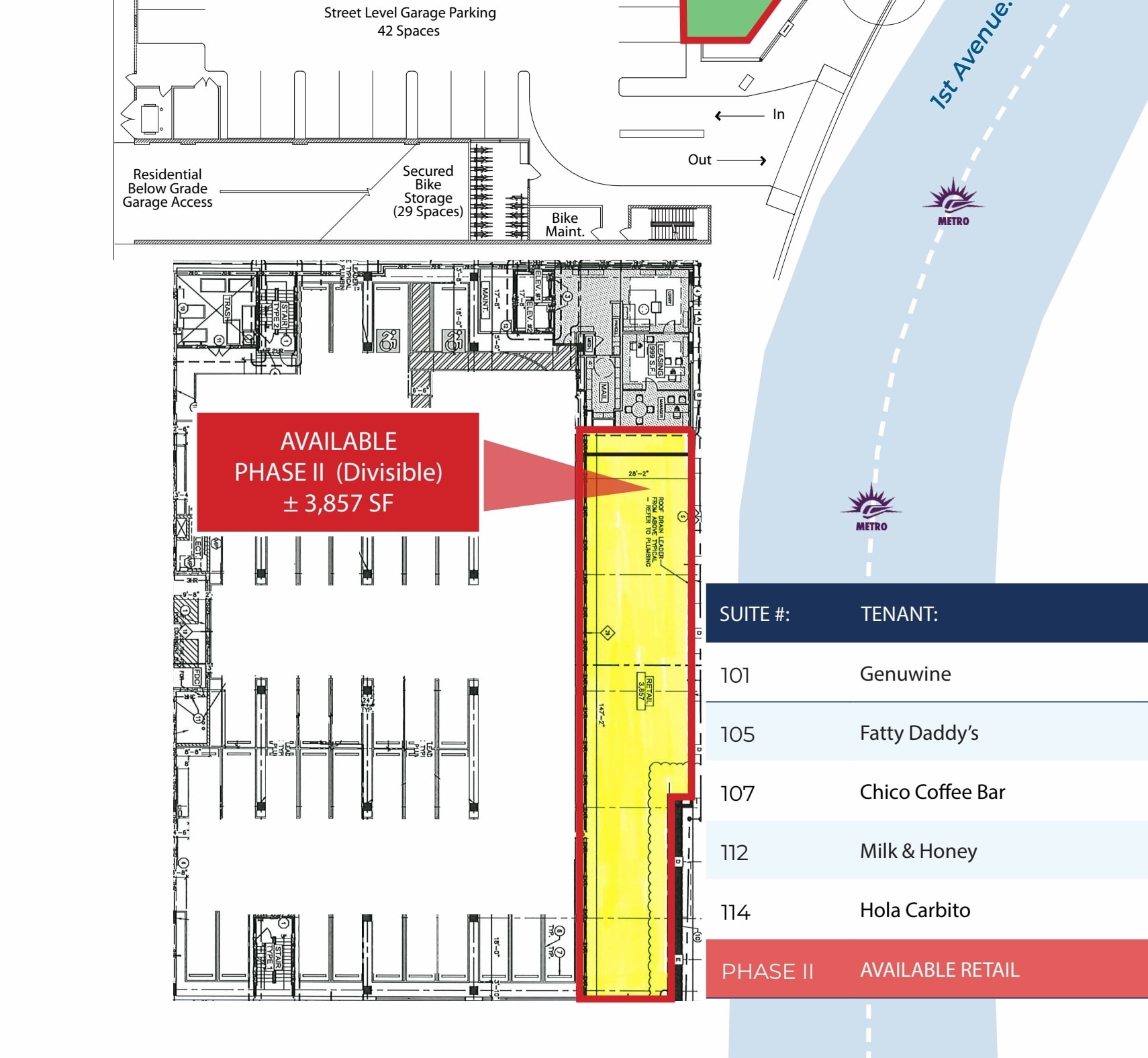 888 N 1st Ave, Phoenix, AZ à louer Plan de site– Image 1 sur 2