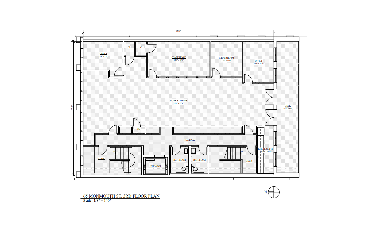 65 Monmouth St, Red Bank, NJ à louer Plan d’étage– Image 1 sur 1