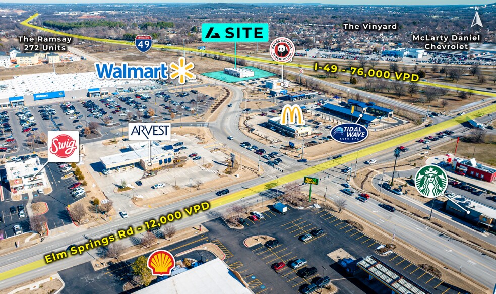48th St, Springdale, AR à louer - Aérien – Image 2 sur 3