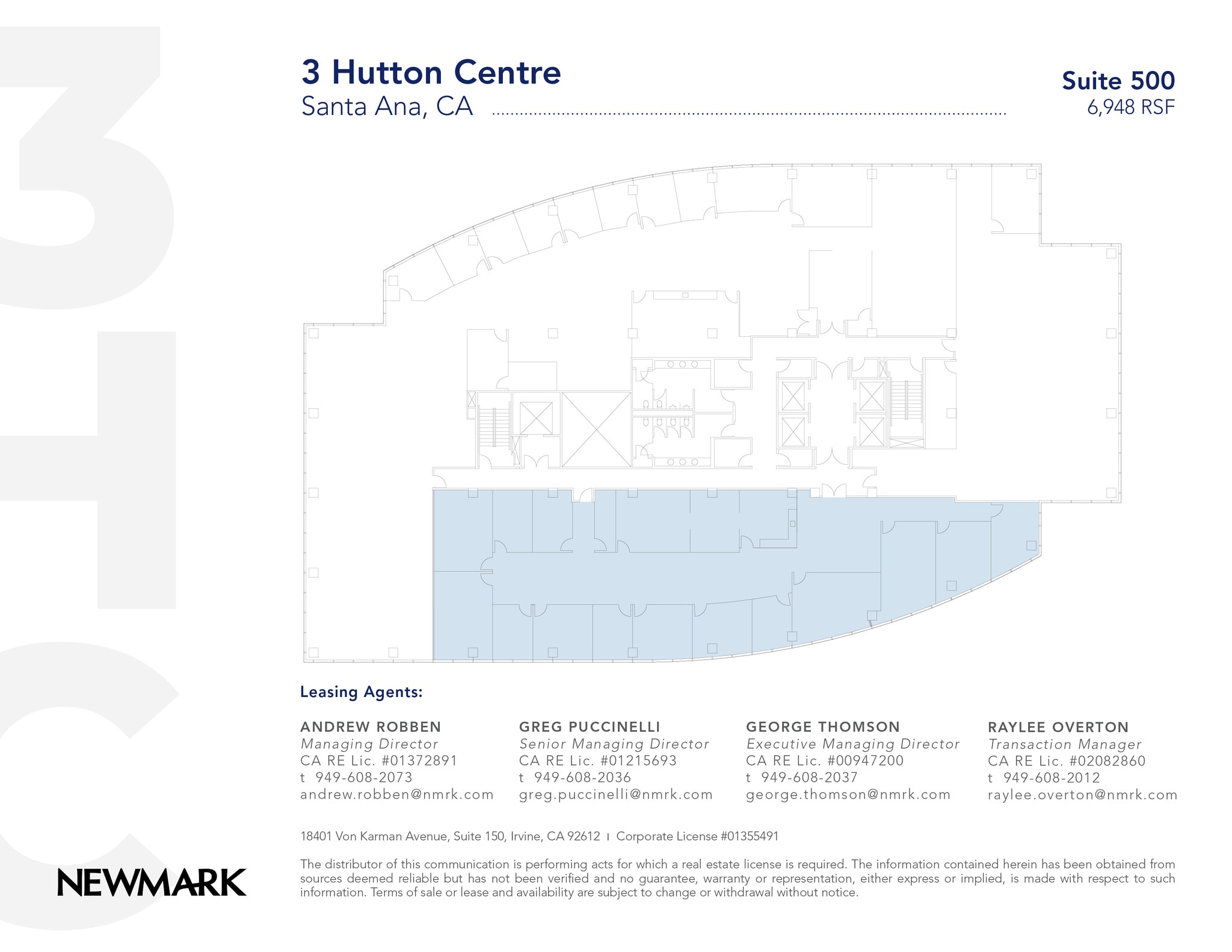 3 Hutton Centre Dr, Santa Ana, CA à louer Plan d’étage– Image 1 sur 3