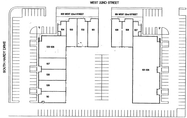 835 W 22nd St, Tempe, AZ à louer - Plan de site – Image 3 sur 3
