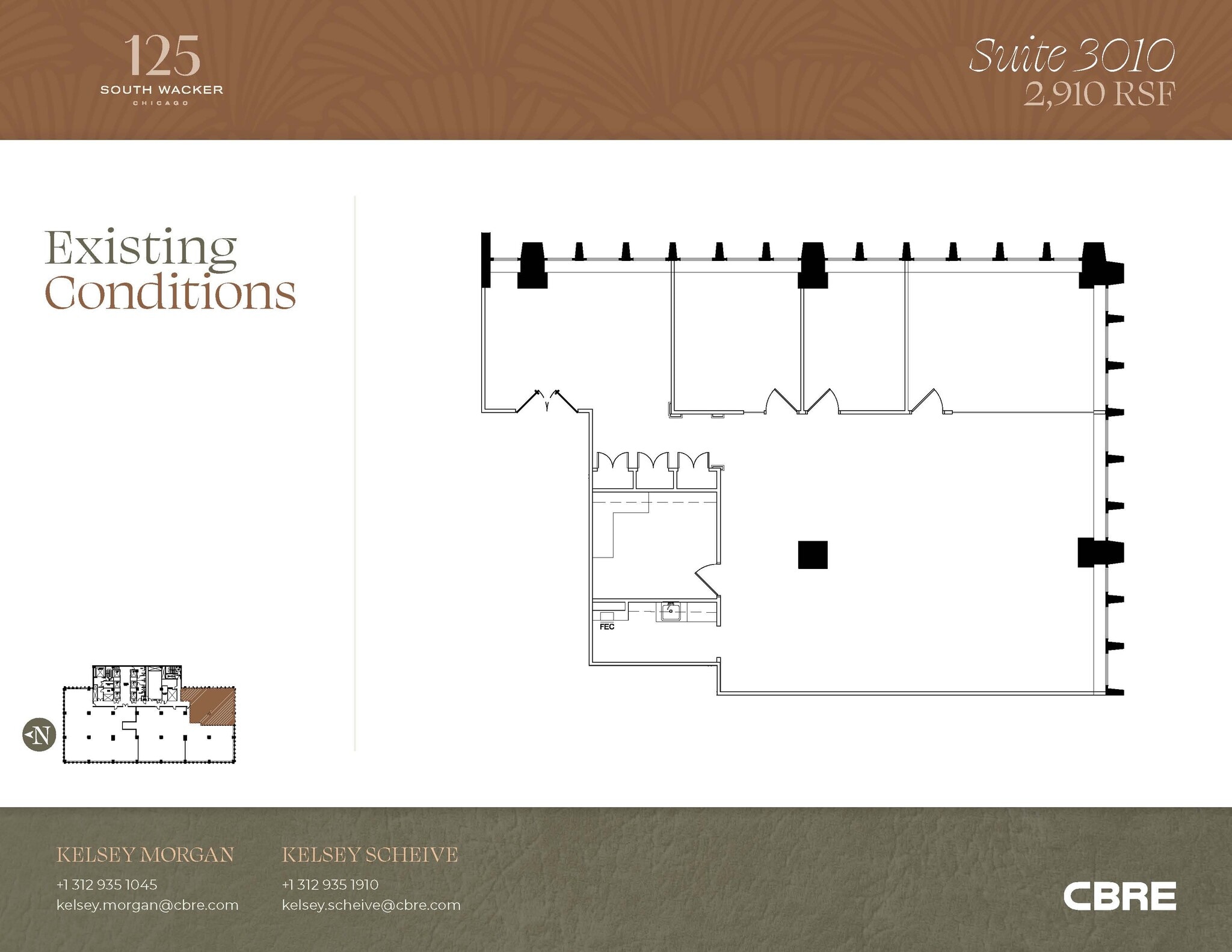 125 S Wacker Dr, Chicago, IL à vendre Plan d’étage– Image 1 sur 1
