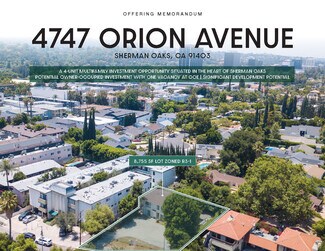 Plus de détails pour 4747 Orion Ave, Sherman Oaks, CA - Logement à vendre