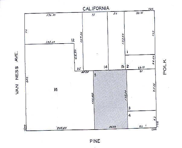 1528-1540 Pine St, San Francisco, CA à vendre - Plan cadastral – Image 2 sur 8
