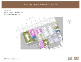 601 Pennsylvania Ave NW, Washington, DC à louer Plan d’étage– Image 2 sur 3
