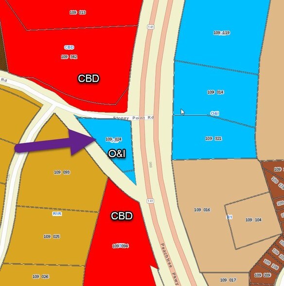 1110 Stoney Point Rd, Cumming, GA à louer - Plan cadastral – Image 3 sur 14