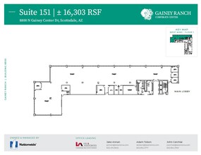 8800 N Gainey Center Dr, Scottsdale, AZ à louer Plan d’étage– Image 1 sur 1