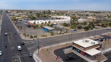 SWC Arizona Blvd & Vah Ki Inn, Coolidge, AZ - Vue aérienne vue de carte - Image1