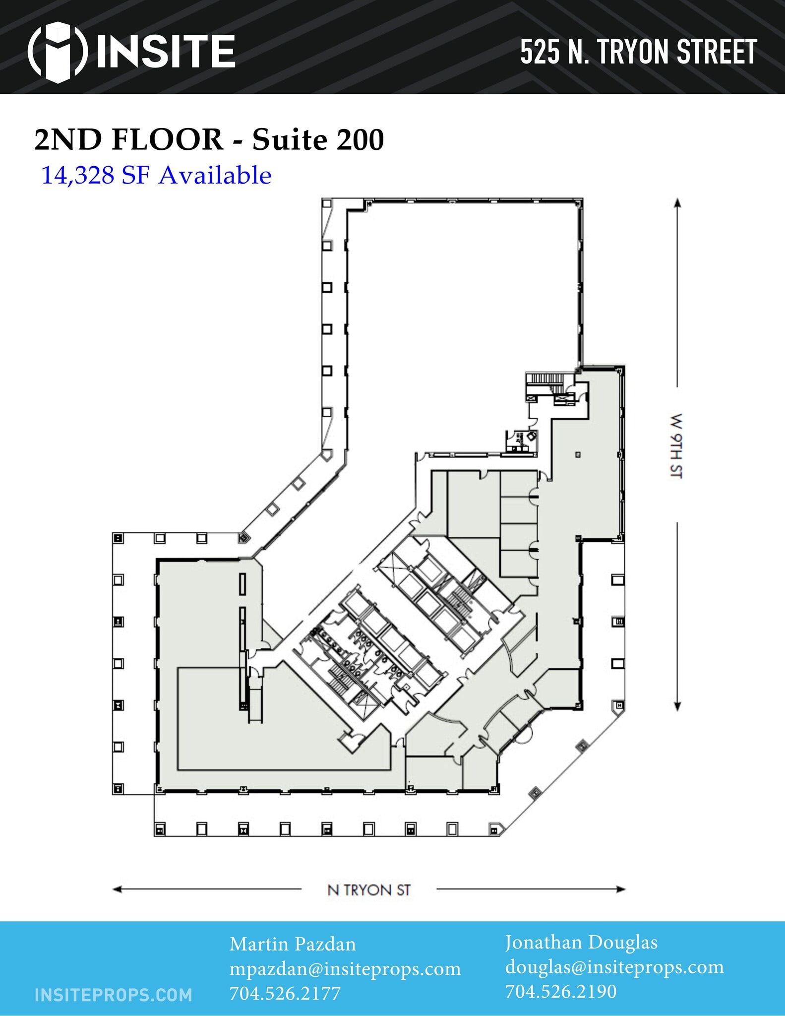 525 N Tryon St, Charlotte, NC à louer Plan de site– Image 1 sur 1