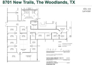 8701 New Trails Dr, The Woodlands, TX à louer Plan d’étage– Image 1 sur 1
