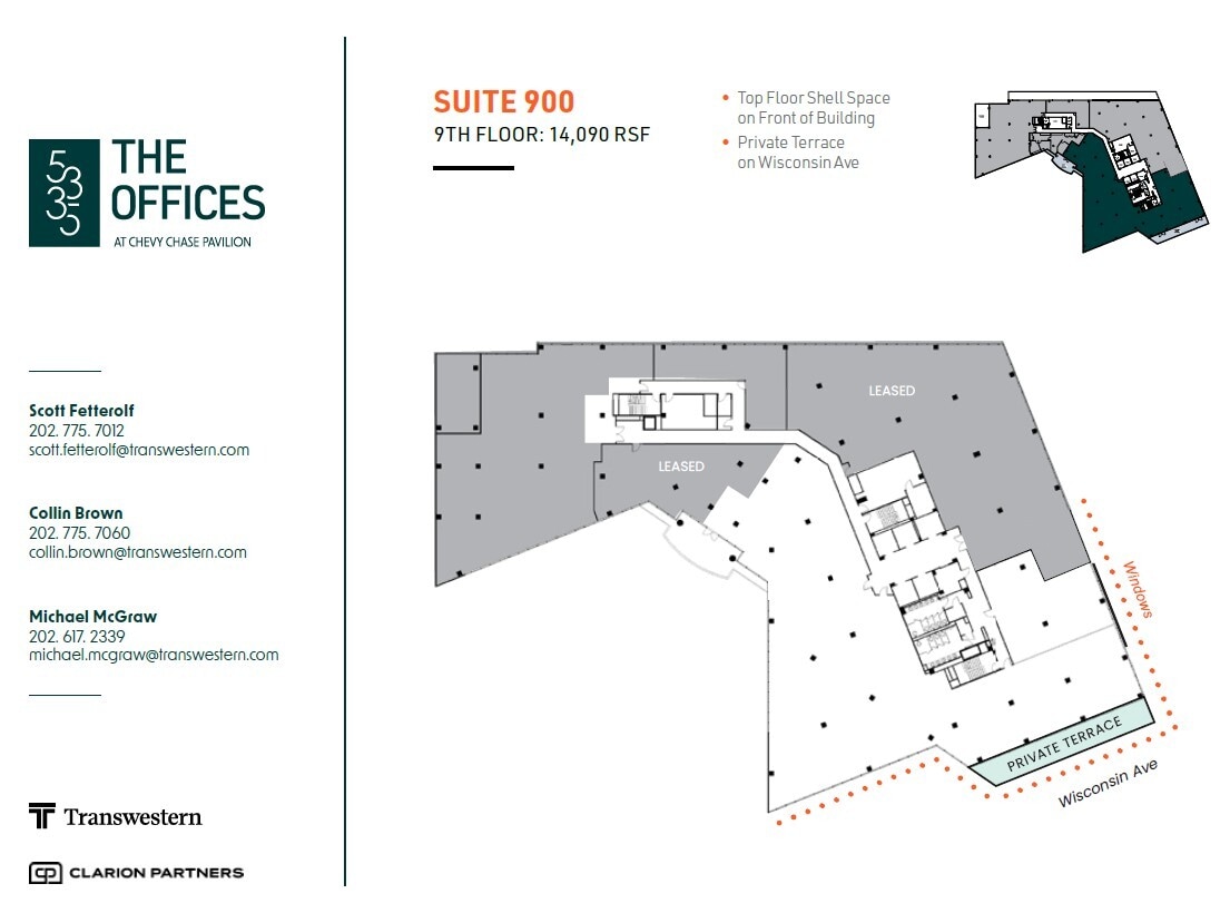 5335 Wisconsin Ave NW, Washington, DC à louer Plan d’étage– Image 1 sur 9