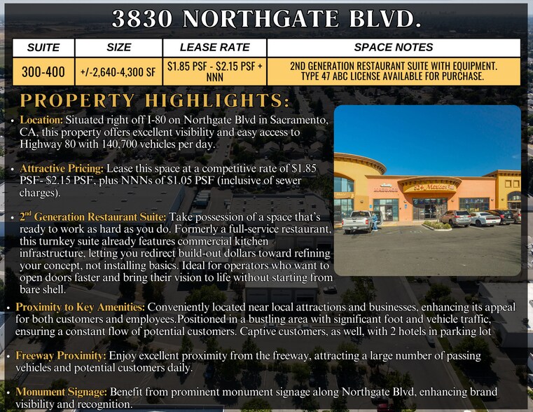 3830 Northgate Blvd, Sacramento, CA à louer - Photo de l’immeuble – Image 2 sur 16