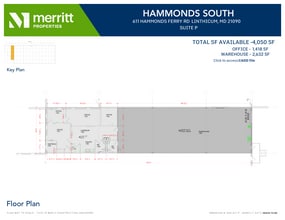 611 Hammonds Ferry Rd, Linthicum, MD à louer Plan d’étage– Image 1 sur 1