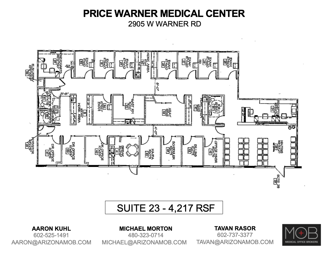 2905 W Warner Rd, Chandler, AZ à louer Plan d’étage– Image 1 sur 1