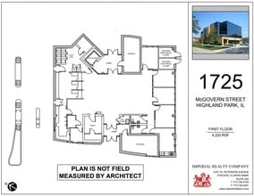 1725 N McGovern St, Highland Park, IL à louer Plan d’étage– Image 1 sur 5